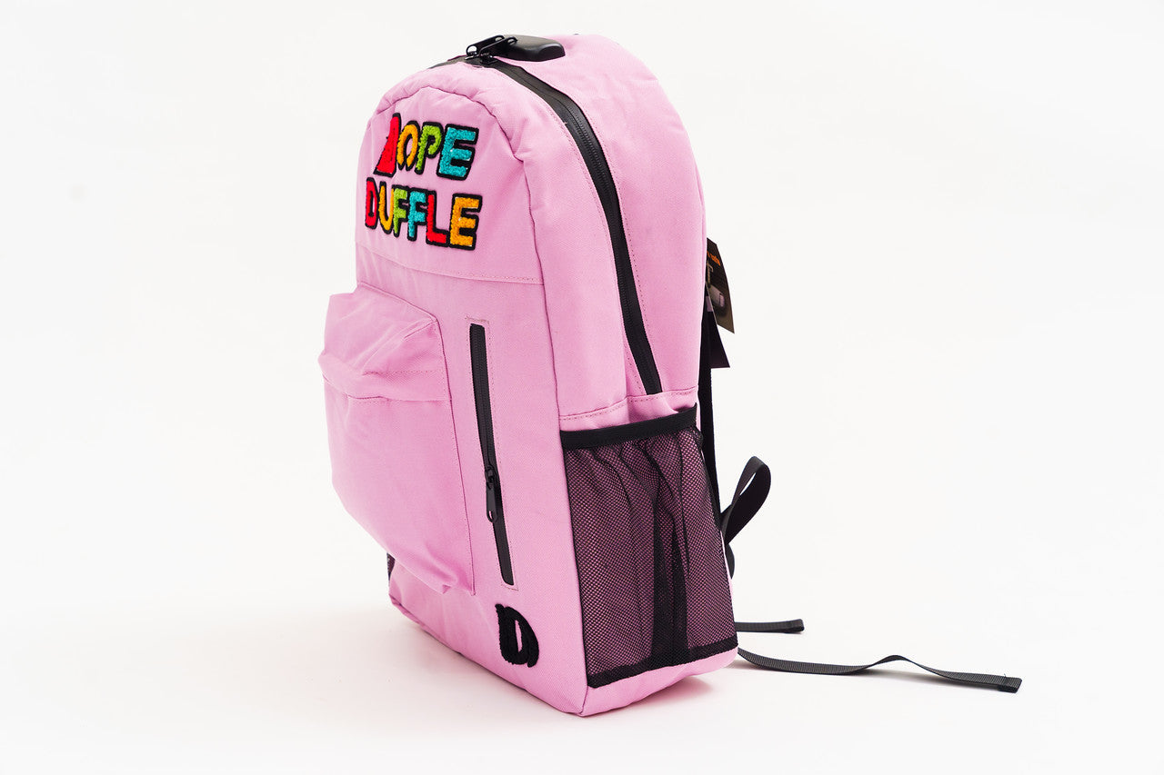 DD chenille Patch logo Backpack