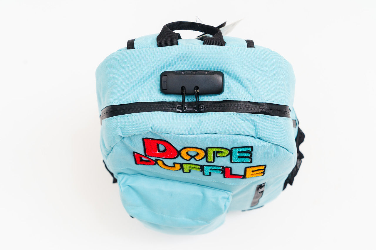 Dope Duffle Smell Proof Chenille Patch Logo Backpack