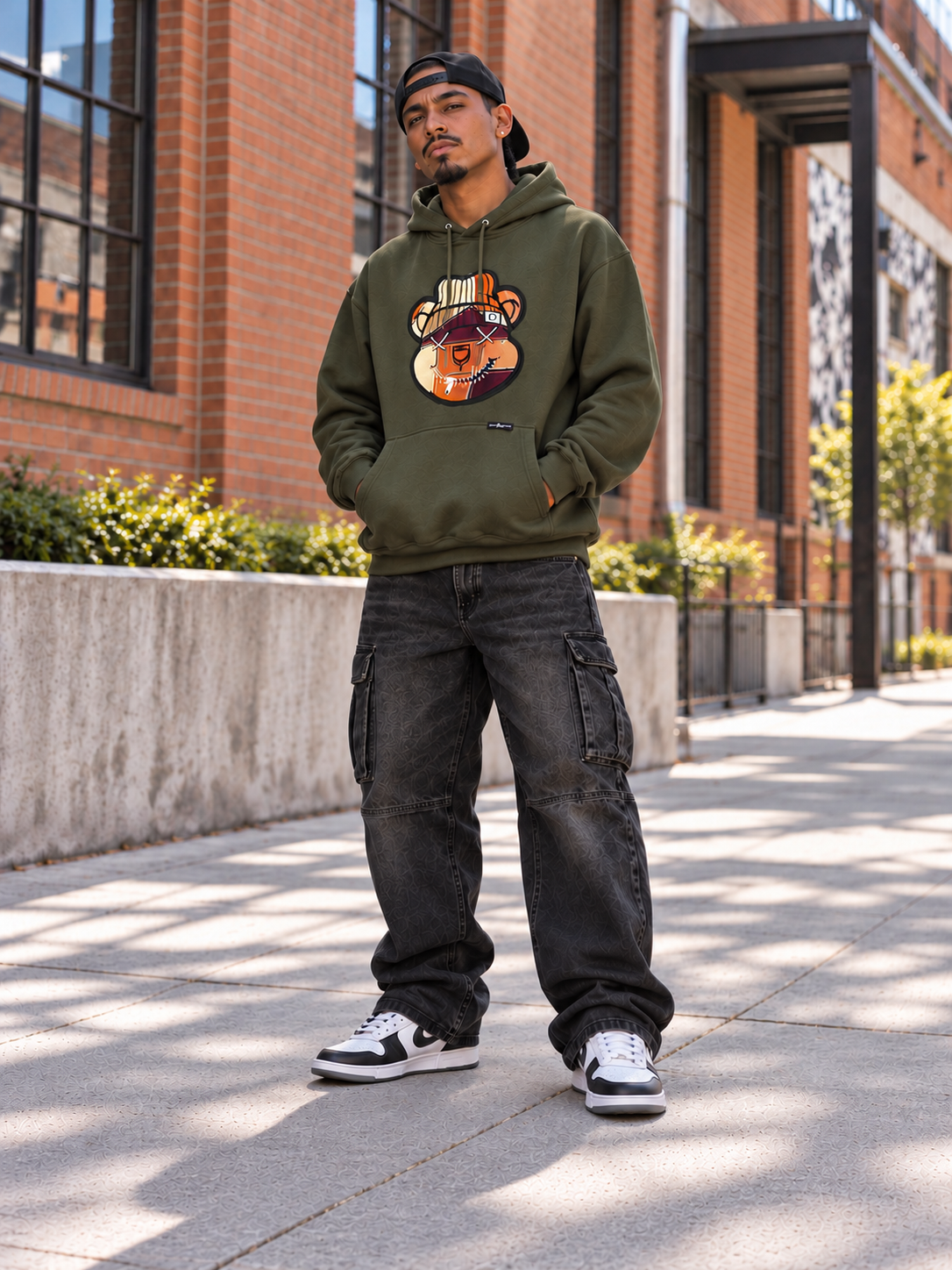 DD Bear Hoodie Olive