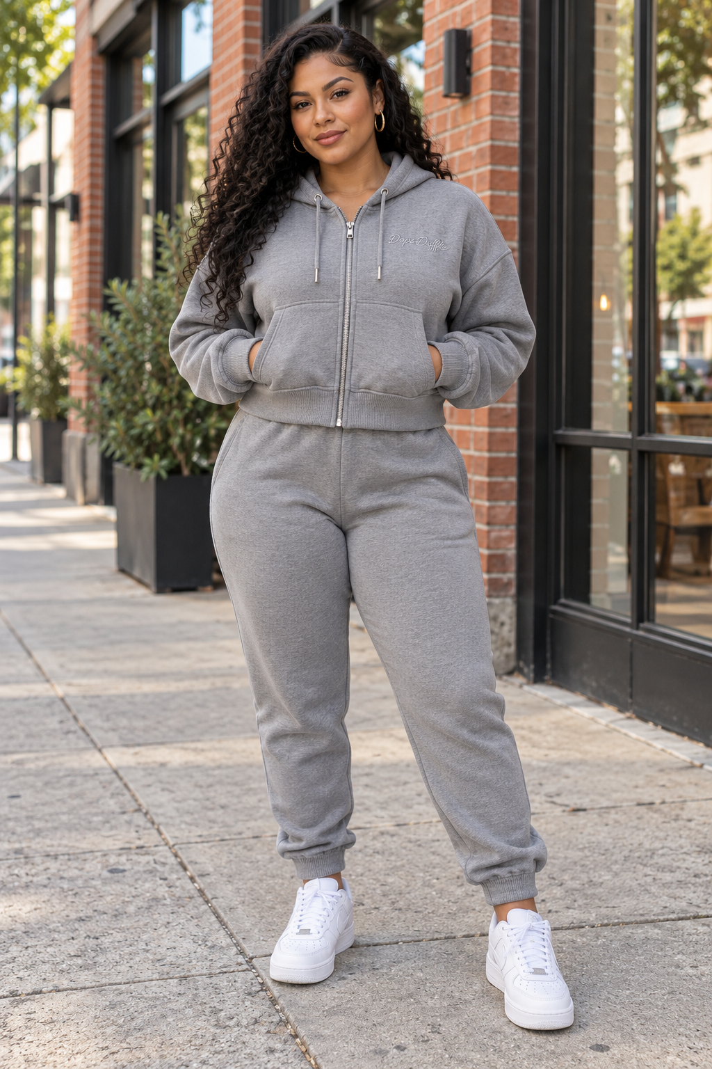 DD Ladies Crop Top jogger Set