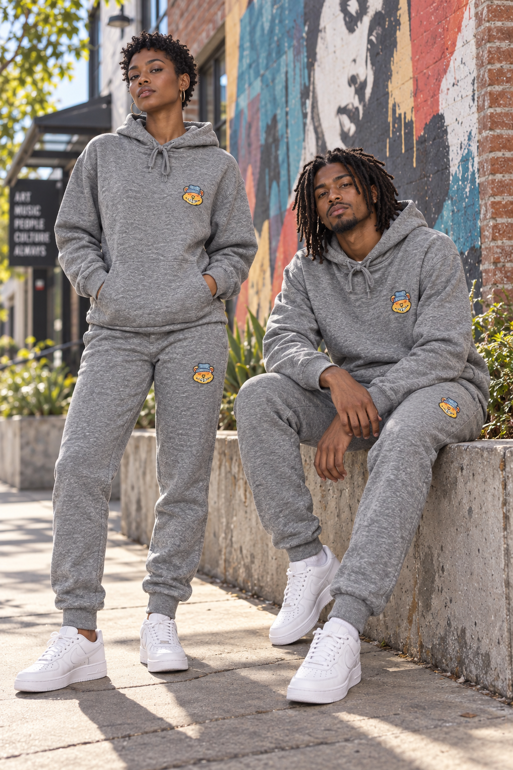 DD Bear face Jogger Set Unisex